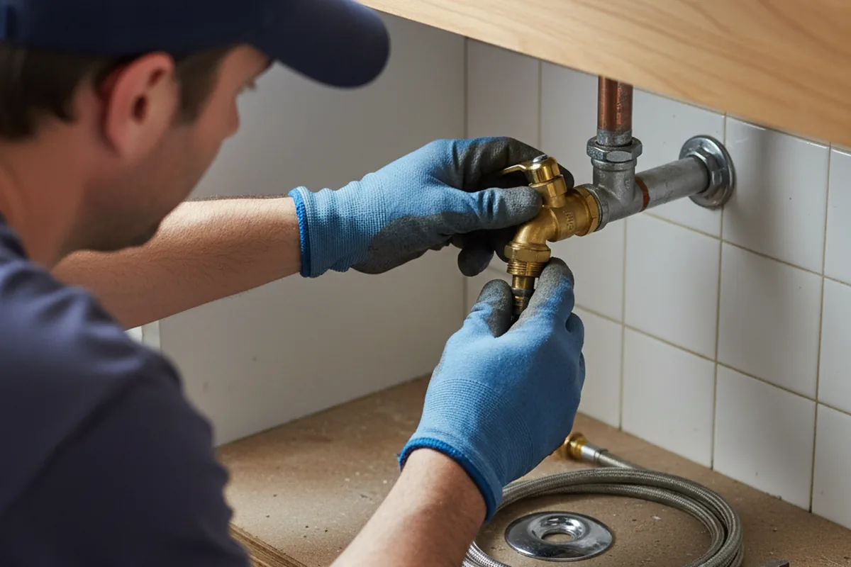 Shutoff valve and fitting work during Faucet and Fixture Repair in Lyons